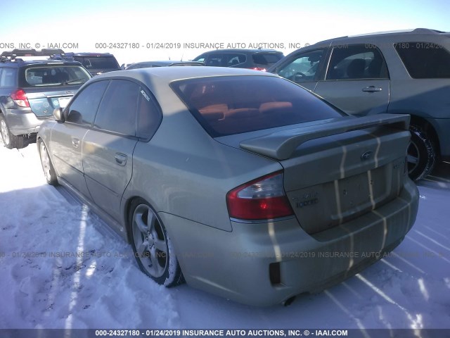 4S3BL616986225404 - 2008 SUBARU LEGACY 2.5I GOLD photo 3