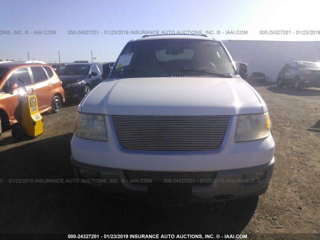 1FMPU17L23LA65469 - 2003 FORD EXPEDITION EDDIE BAUER WHITE photo 6