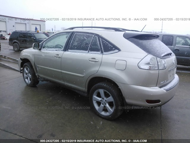 2T2HK31U07C040624 - 2007 LEXUS RX GOLD photo 3