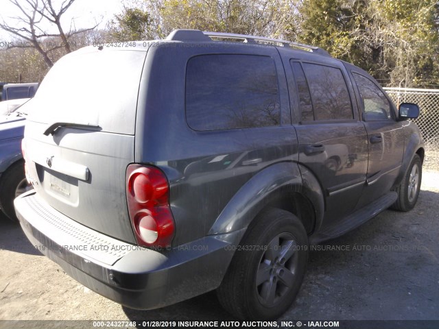 1D8HB58N87F551618 - 2007 DODGE DURANGO LIMITED GRAY photo 4