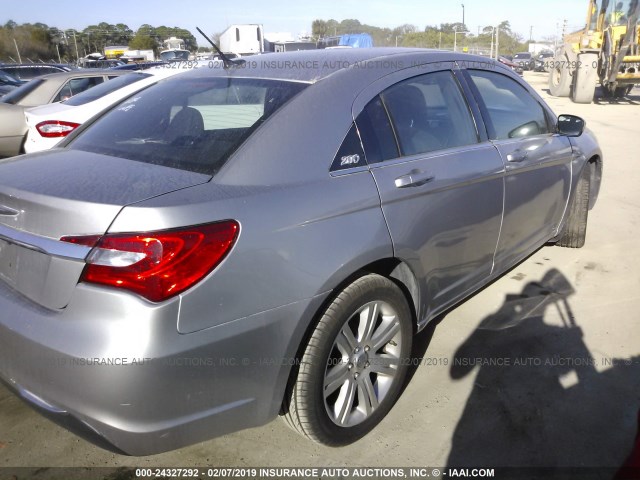 1C3CCBBBXDN525529 - 2013 CHRYSLER 200 TOURING SILVER photo 4