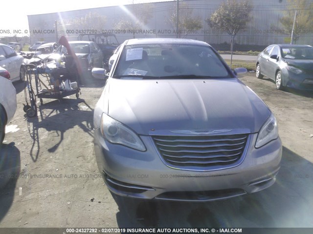 1C3CCBBBXDN525529 - 2013 CHRYSLER 200 TOURING SILVER photo 6