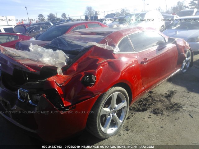 2G1FJ1EJ8D9127193 - 2013 CHEVROLET CAMARO SS RED photo 4