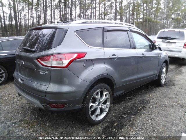 1FMCU9J9XDUC67840 - 2013 FORD ESCAPE TITANIUM BROWN photo 4