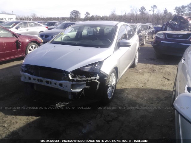 1FADP3J21FL298716 - 2015 FORD FOCUS TITANIUM SILVER photo 2