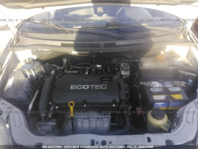 KL1TD56E79B403158 - 2009 CHEVROLET AVEO LS/LT Արծաթագույն լուսանկար 10