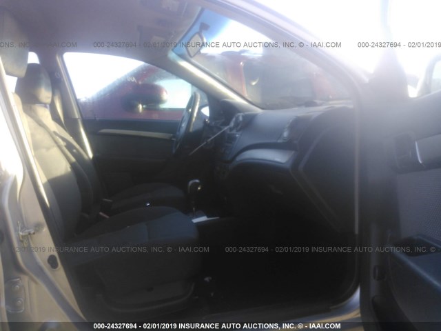 KL1TD56E79B403158 - 2009 CHEVROLET AVEO LS/LT Արծաթագույն լուսանկար 5