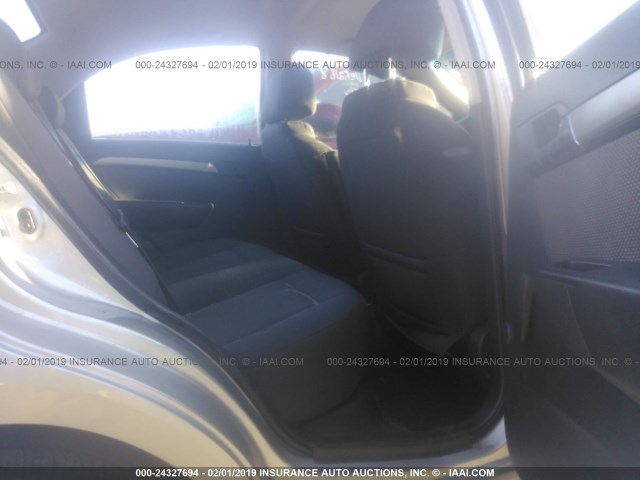 KL1TD56E79B403158 - 2009 CHEVROLET AVEO LS/LT Արծաթագույն լուսանկար 8