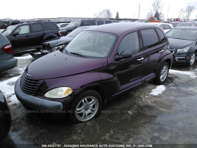 3C8FY58B02T286605 - 2002 CHRYSLER PT CRUISER TOURING PURPLE photo 2