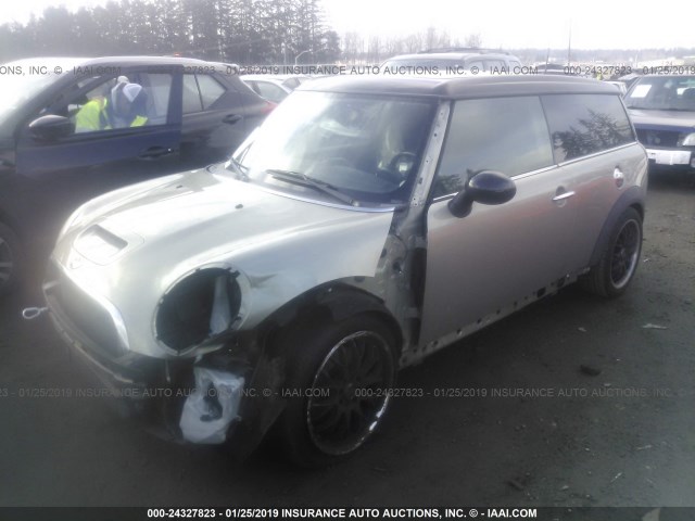 WMWMM33599TP93094 - 2009 MINI COOPER S CLUBMAN GOLD photo 2