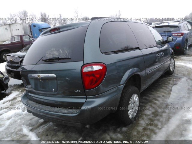 1A4GP44RX6B568340 - 2006 CHRYSLER TOWN & COUNTRY LX Light Blue photo 4