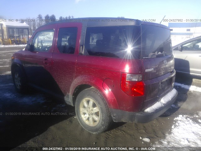 5J6YH28707L009213 - 2007 HONDA ELEMENT EX BURGUNDY photo 3