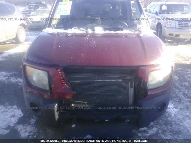 5J6YH28707L009213 - 2007 HONDA ELEMENT EX BURGUNDY photo 6