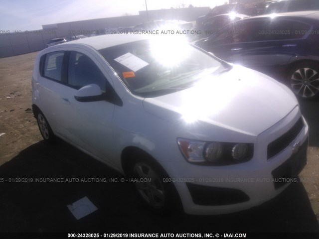 1G1JA6SG2E4110328 - 2014 CHEVROLET SONIC LS WHITE photo 1