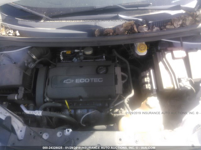 1G1JA6SG2E4110328 - 2014 CHEVROLET SONIC LS WHITE photo 10