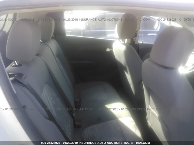 1G1JA6SG2E4110328 - 2014 CHEVROLET SONIC LS WHITE photo 8