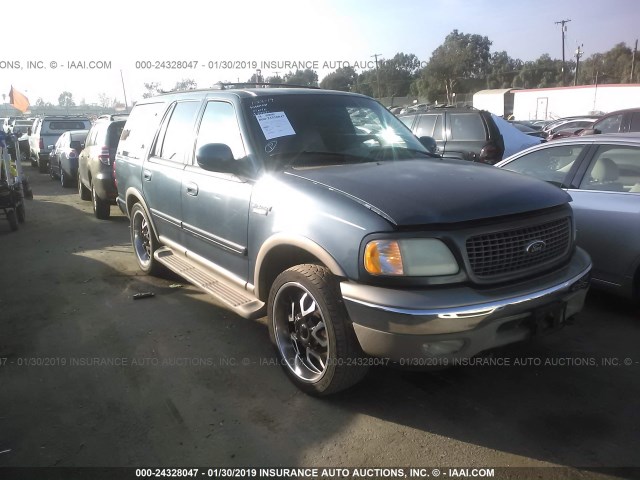 1FMPU18L7YLA72231 - 2000 FORD EXPEDITION EDDIE BAUER BLUE photo 1