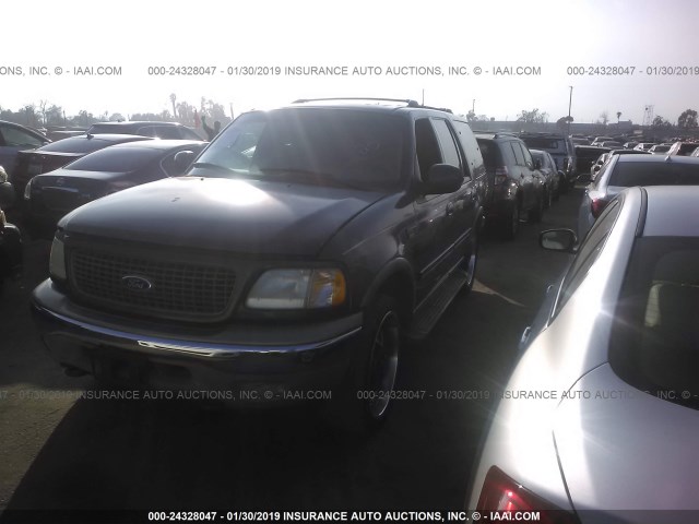 1FMPU18L7YLA72231 - 2000 FORD EXPEDITION EDDIE BAUER BLUE photo 2