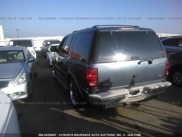 1FMPU18L7YLA72231 - 2000 FORD EXPEDITION EDDIE BAUER BLUE photo 3