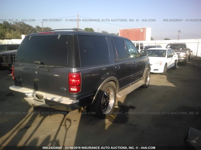 1FMPU18L7YLA72231 - 2000 FORD EXPEDITION EDDIE BAUER BLUE photo 4