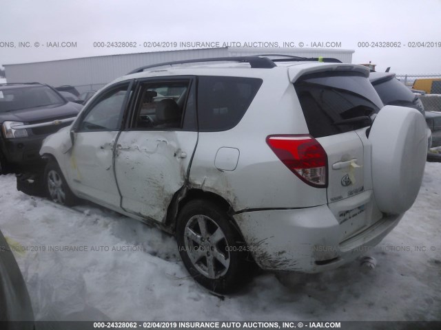 JTMBK31V985045208 - 2008 TOYOTA RAV4 LIMITED WHITE photo 3