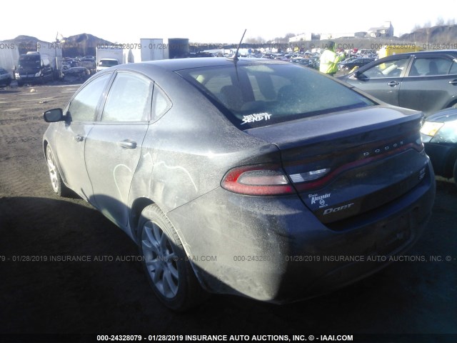 1C3CDFBA5DD195381 - 2013 DODGE DART SXT GRAY photo 3