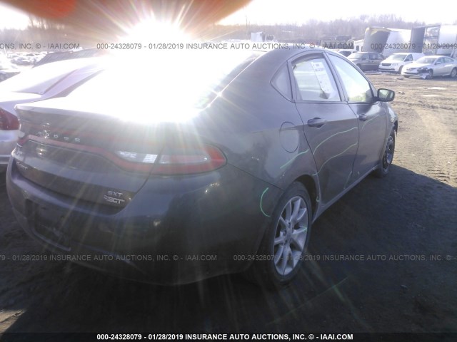 1C3CDFBA5DD195381 - 2013 DODGE DART SXT GRAY photo 4