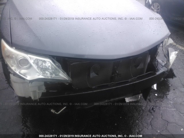 4T1BF1FK6CU166473 - 2012 TOYOTA CAMRY SE/LE/XLE GRAY photo 6