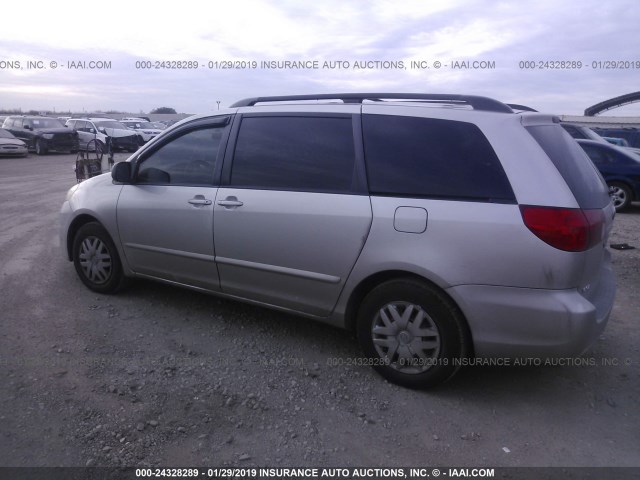 5TDZK23CX7S097542 - 2007 TOYOTA SIENNA CE/LE SILVER photo 3