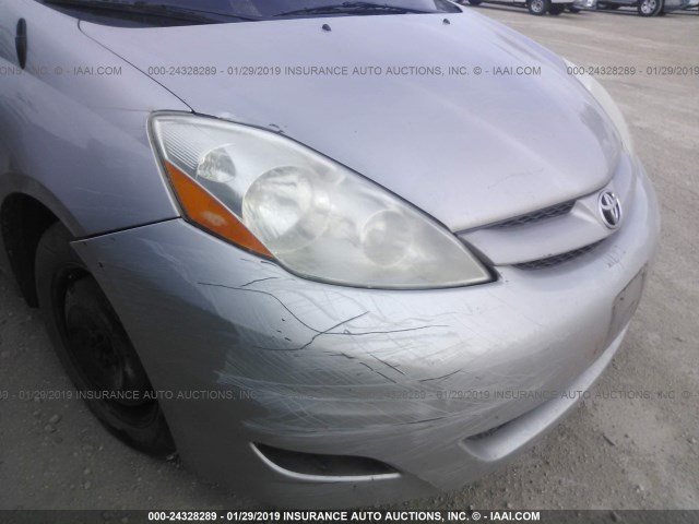 5TDZK23CX7S097542 - 2007 TOYOTA SIENNA CE/LE SILVER photo 6