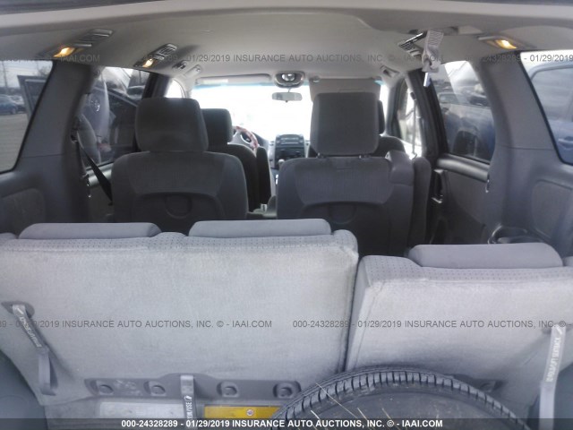 5TDZK23CX7S097542 - 2007 TOYOTA SIENNA CE/LE SILVER photo 8