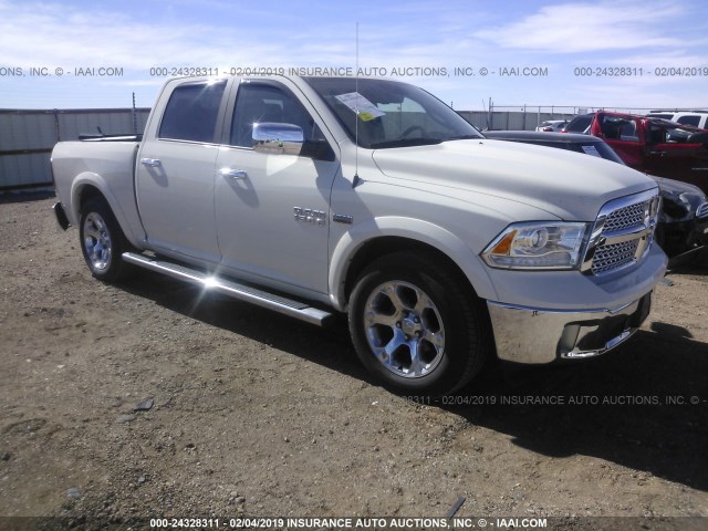 1C6RR6NT9GS368430 - 2016 RAM 1500 LARAMIE WHITE photo 1