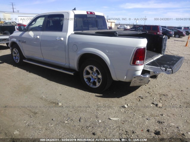 1C6RR6NT9GS368430 - 2016 RAM 1500 LARAMIE WHITE photo 3