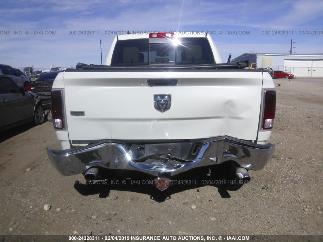 1C6RR6NT9GS368430 - 2016 RAM 1500 LARAMIE WHITE photo 6