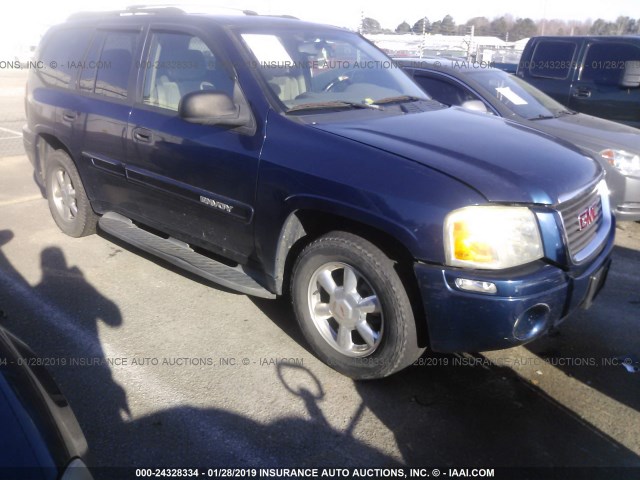 1GKDT13S722354055 - 2002 GMC ENVOY BLUE photo 1