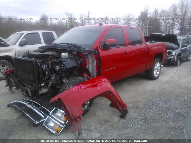 3GCUKREC0EG122525 - 2014 CHEVROLET SILVERADO K1500 LT RED photo 2