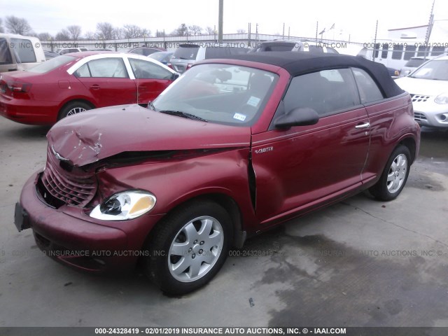 3C3EY55E15T358173 - 2005 CHRYSLER PT CRUISER TOURING RED photo 2