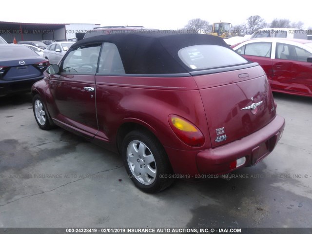 3C3EY55E15T358173 - 2005 CHRYSLER PT CRUISER TOURING RED photo 3