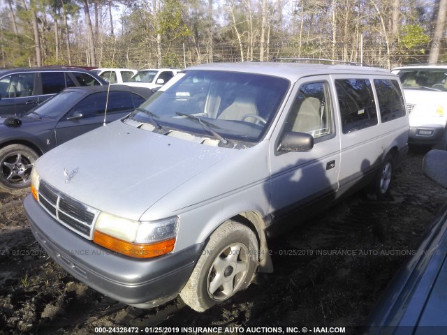 1B4GH44R9SX587393 - 1995 DODGE GRAND CARAVAN SE GRAY photo 2