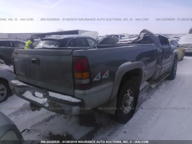 1GCGK24U8YE179355 - 2000 CHEVROLET SILVERADO K2500 GRAY photo 4