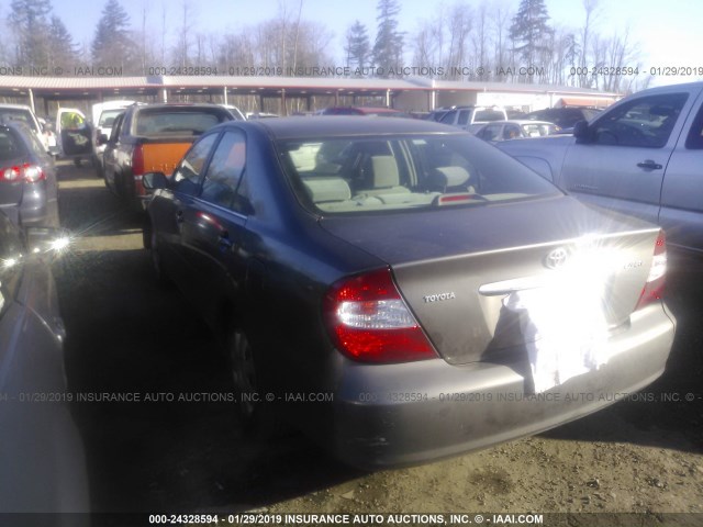 4T1BE32K14U878217 - 2004 TOYOTA CAMRY LE/XLE/SE GRAY photo 3