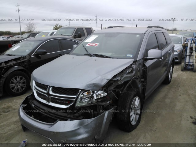 3C4PDCBG2GT178410 - 2016 DODGE JOURNEY SXT SILVER photo 2