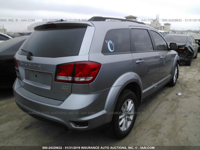 3C4PDCBG2GT178410 - 2016 DODGE JOURNEY SXT SILVER photo 4