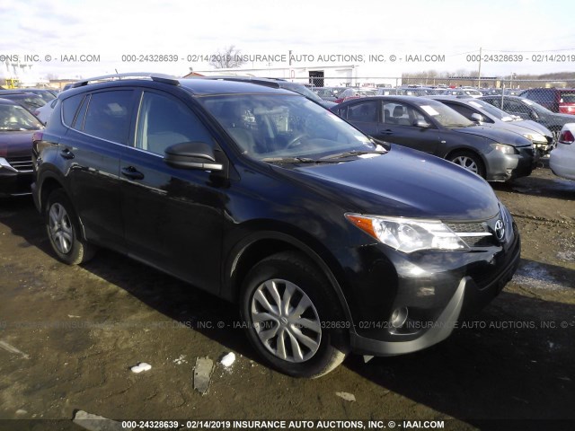 2T3BFREV3FW381511 - 2015 TOYOTA RAV4 LE BLACK photo 1