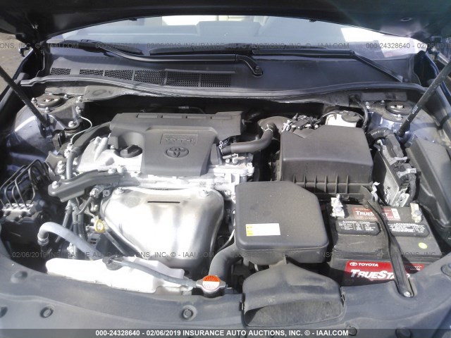 4T4BF1FK5GR539398 - 2016 TOYOTA CAMRY LE/XLE/SE/XSE BLUE photo 10
