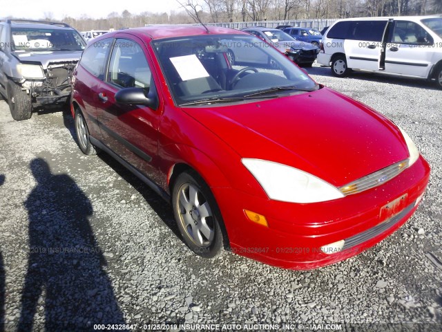 3FAFP31381R116246 - 2001 FORD FOCUS ZX3 RED photo 1