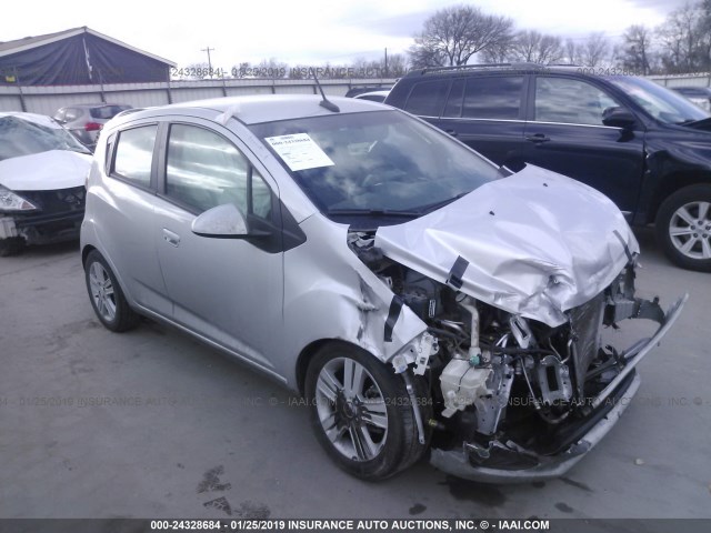 KL8CB6S96EC513483 - 2014 CHEVROLET SPARK LS SILVER photo 1