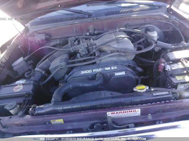 5TEHN72N22Z126840 - 2002 TOYOTA TACOMA DOUBLE CAB 红色 照片 10