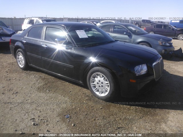 2C3KA43R06H483327 - 2006 CHRYSLER 300 BLACK photo 1