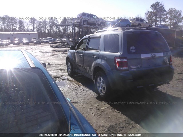 1FMCU9EG2BKA98821 - 2011 FORD ESCAPE LIMITED GRAY photo 3